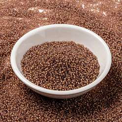 (RR337) Lined Cinnamon Luster MIYUKI Round Rocailles Beads, Japanese Seed Beads, 15/0, (RR337) Lined Cinnamon Luster, 1.5mm, Hole: 0.7mm, about 250000pcs/pound