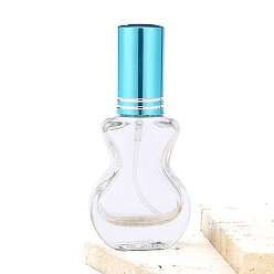 Голубой 10мл стеклянные флаконы-спрей для гитары, распылитель мелкого тумана, многоразовая бутылка, голубой, 3.8x1.8x8 см, емкость: 10 мл (0.34 жидких унций)