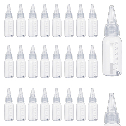 Прозрачный Пластиковые бутылки с дозатором из полипропилена, с 201 шариком из нержавеющей стали внутри, прозрачные, 2.9x10.1 см, емкость: 30 мл (1.01 жидких унций)