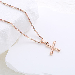 Letter X Ожерелья с подвесками из нержавеющей стали с буквами для женщин и мужчин, розовое золото , Письмо X