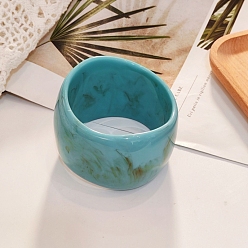 Темно-бирюзовый Cmолы браслеты, широкие браслеты для женщин, темные бирюзовый, внутренний диаметр: 2-1/2 дюйм (6.5 см)