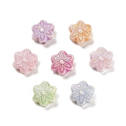 (52) Непрозрачная лаванда Пластиковые бусины, цветок, разноцветные, 11x5 мм, отверстие : 1.5 мм, 1219 шт / 500 г