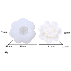 Белый Цветочные пищевые силиконовые формы для свечей своими руками, для изготовления свечей, белые, 9.1x9.1x4.3 см