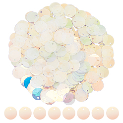 Прозрачный АВ 2880шт. аксессуары для украшения, пластиковые пайетки / блестки из пвх, плоско-круглые, ясно AB, 10x0.2 мм, отверстие : 1.4 мм