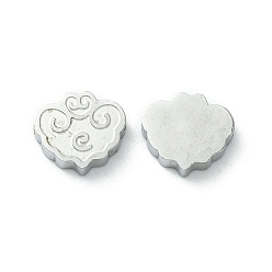 Stainless Steel Color Non-Tarnish 304 Stainless Steel Beads, Longevity Lock, Stainless Steel Color, 11x9.5x2.8mm, Hole: 1.4mm