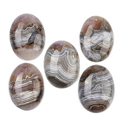 Натуральный Агат Подвески из натурального аметиста и кружевного агата, овальные амулеты, класс b, 40x30x8 мм, отверстие : 1.5 мм