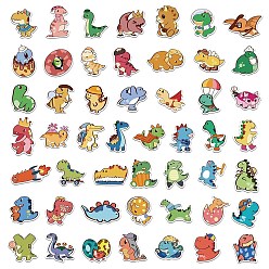Mixed Shapes 50шт. наклейки из ПВХ с изображением динозавра, самослипание, для чемодана, скейтборде, холодильник, шлем, оболочка мобильного телефона, разнообразные, 36~65x40~67x0.3 мм