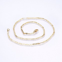 Золотой 304 из нержавеющей стали моряк ссылка цепи ожерелья, золотые, 17.71 дюйм (45 см), 2.5 мм