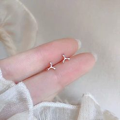 Другие Сплав серьги для женщин, с 925 стерлинговым серебром, 14.5 мм