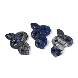 Ляпис-Лазурь Украшение для витрины из натурального лазурита, фигурка для украшения дома, энергетический камень рейки для исцеления, 50~52x33.5~34.5x8.5~11 мм