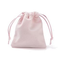Pink Velvet Jewelry Bags, Pink, 11.8x10cm