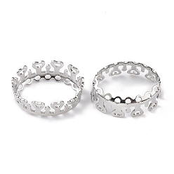 Platinum Brass Sew on Prong Settings, Filigree Open Back Claw Settings for Pointed Back Rhinestone, Egg, Platinum, Tray: 13x18mm, 14.5x19.5x6.5mm, Hole: 0.8mm