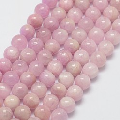 Kunzite Natural Kunzite Beads Strands, Spodumene Beads, Round, 6mm, Hole: 1mm, about 60pcs/strand, 15.7 inch