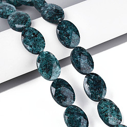 Джаспер Кунжут Природных кунжута яшмы бисер нитей, Плоско-овальные, граненые, 18x13~13.5x5.5~6 мм, отверстие : 1.2 мм, около 11 шт / нитка, 7.87 дюйм (20 см)