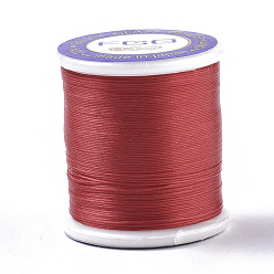 Red Nylon 66 Coated Beading Threads for Seed Beads, Red, 0.1mm, about 54.68 yards(50m)/roll