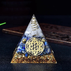 Хрусталь Натуральный кристалл кварца или оргон, каменная пирамида, портивный генератор энергии, Целебная каменная пирамида для борьбы со стрессом, принести удачу и богатство, 60 мм