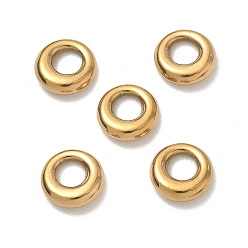 Golden 304 Stainless Steel European Beads, Large Hole Beads, Round Ring, Ion Plating(IP), Golden, 11x3mm, Hole: 5mm