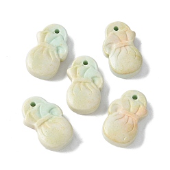 Лимонный шифон Подвески из натурального радужного алашанского агата, окрашенные, подвески для монетных мешочков, лимонный шифон, 15.5~16x9~9.5x4~4.5 мм, отверстие : 1.2 мм