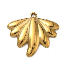 Золотой 304 подвески из нержавеющей стали, цветочный шарм, золотые, 24x26.8x3 мм, отверстие : 1.8 мм
