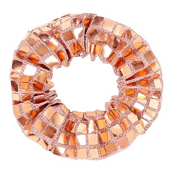Оранжевый Ткань и квадратная большая резинка для волос с ярким срезом, ободок для волос, оранжевые, 105 мм