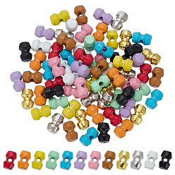 (52) Непрозрачная лаванда 72 шт. 12 цвета 1 роговые пуговицы из сплава с отверстиями, для изготовления кукол bjd, разноцветные, 6x4 мм, отверстие : 1.2 мм, 6 шт / цвет