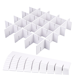 Белый ПВХ пластиковая перегородка для ящика, классификационный раздел, белые, 390x70x5 мм