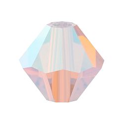 71350 20000 Rose Opal AB 2x Хрустальные бусины preciosa®, чешский хрусталь, биконус(451 69 302 рондель), 71350 20000 розовый опал ab 2x, 6 мм, отверстие : 1 мм