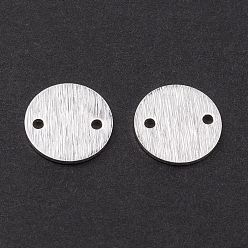 Посеребрённый Соединители латунные звенья, долговечный, плоско-круглые, 925 серебро покрытием, 10x0.7 мм, отверстие : 1.2 мм