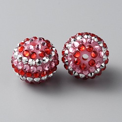 Гиацинт Тематика дня святого валентина смоляные стразы бусины, круглый с узором в полоску, для изготовления ювелирных изделий DIY, ручки и поделки из бисера, гиацинт, 20x17.5 мм, отверстие : 2.7 мм