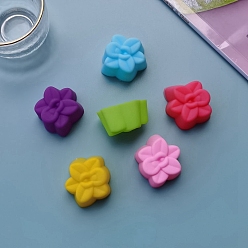 Цветок Случайный цвет пищевого качества DIY силиконовые формы для помадки, формы для литья смолы, для уф-смолы, изготовление ювелирных изделий из эпоксидной смолы, цветок, 30 мм
