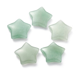 Зеленый Авантюрин Естественный зеленый бисер авантюрин, без отверстия , звезда, 20~21x20~21x6~6.5 мм