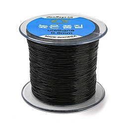 Black Korean Elastic Crystal Thread, Black, 0.8mm, about 142.16 yards(130m)/roll