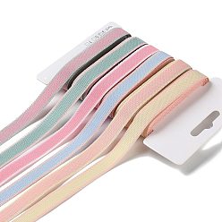 Pink 18 ярдов 6 стилей полиэфирной ленты, для поделок своими руками, бантики для волос и украшение подарка, розовая цветовая палитра, розовые, 3/8~1/2 дюйм (9~12 мм), около 3 ярдов / стиль