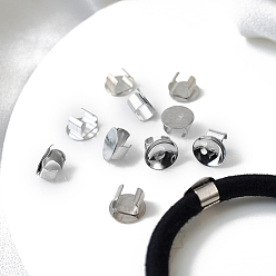 Платина Металлическая пряжка для волос, укладка волос, для украшения волос своими руками хвостик, платина, 8 мм