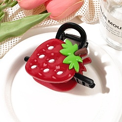 Клубника Заколки для волос из фруктового пластика, аксессуары для волос для женщин и девочек, клубника, 60~65x80~85x50 мм
