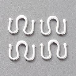 Посеребрённый Крюк пряжки латуни с, м застежка, долговечный, 925 серебро покрытием, 10.5x13x1 мм