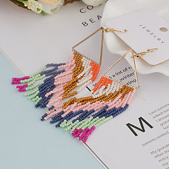 Треугольник Стеклянные шарики из серебра, с крюком из нержавеющей стали 304, золотые, треугольные, 100x30 мм