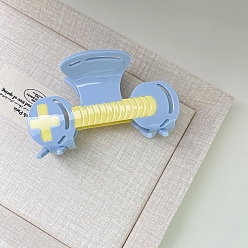 Васильковый Заколки-когти с уксусной кислотой, зажим для укладки гантелей, для женщин или девочек, васильковый, 52x88 мм