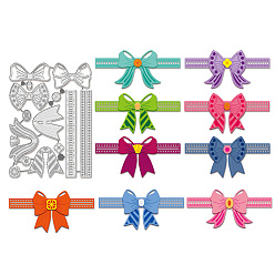 Bowknot Углеродистая сталь разрезает трафареты, для diy scrapbooking, Фотоальбом, декоративная бумага для тиснения, бантом, 193x138x0.8 мм