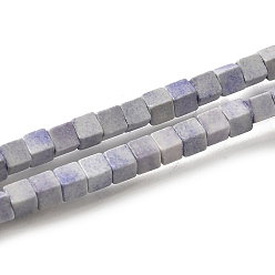 чертополох Природный агат бисер нитей, кубические, окрашенная и подогревом, чертополох, 2~2.5x2.5~3.5x2.5~3 мм, отверстие : 0.4 мм, около 157~165 шт / нитка, 14.96~15.75'' (38~40 см)