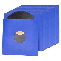 Королевский синий Пакеты для упаковки виниловых пластинок из крафт-бумаги, с внутренней подкладкой из полиэстера, квадратный, королевский синий, 30.6x31x0.05 см