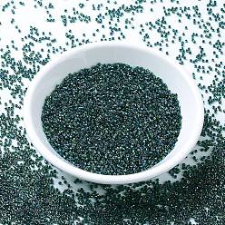 (DB0276) Изумрудный AB на Подкладкойе Бусины miyuki delica, цилиндр, японский бисер, 11/0, (дБ 0276) выложены изумруд, 1.3x1.6 мм, Отверстие: 0.8 мм, о 2000 шт / бутылка, 10 г / бутылка