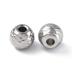 Edelstahl Farbe Anlaufgeschützt 201 Edelstahlperlen, Rondell, Edelstahl Farbe, 6x5 mm, Bohrung: 1.8 mm