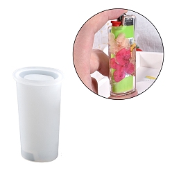 Белый DIY силиконовая зажигалка защитная крышка держателя формы, формы для литья смолы, для уф-смолы, изготовление ювелирных изделий из эпоксидной смолы, белые, 77.5x37x24 мм, внутренний диаметр: 29x17 мм