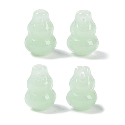 Аквамарин Прозрачные стеклянные подвески, тыквенное очарование, аквамарин, 13.5~14x9~10x8.5~9.5 мм, отверстие : 1.4 мм