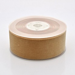 Цвет Древесины Полиэстер бархат лента для упаковки подарка и украшения празднества, деревесиные, 1-1/2 дюйм (38 мм), о 20yards / рулон (18.29 м / рулон)