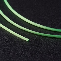Lawn Green Korean Flat Elastic Crystal String, Elastic Beading Thread, for Stretch Bracelet Making, Lawn Green, 0.5mm, about 546.8 yards(500m)/roll