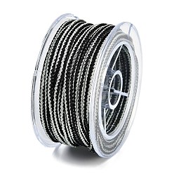 Светло-серый 10 ярдов круглых плетеных нейлоновых нитей, для китайского решений узлов, светло-серый, 1.5 мм, около 2.19 ярдов(2м)~3.28 ярдов(3м)/рулон