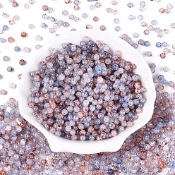 чертополох Краски для выпечки стеклянные бусины, круглые, чертополох, 4~4.5 мм, отверстие : 1 мм, Около 4500 шт / фунт