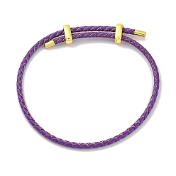 Фиолетовый Регулируемые браслеты из полиэфирного шнура, долговечный, фиолетовые, внутренний диаметр: 2-5/8~3-1/8 дюйм (6.7~7.8 см)
